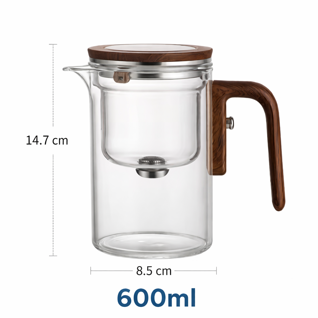 Tekanna Glas med Tryckknapp för Enkel Infusion och Stilren Design 8