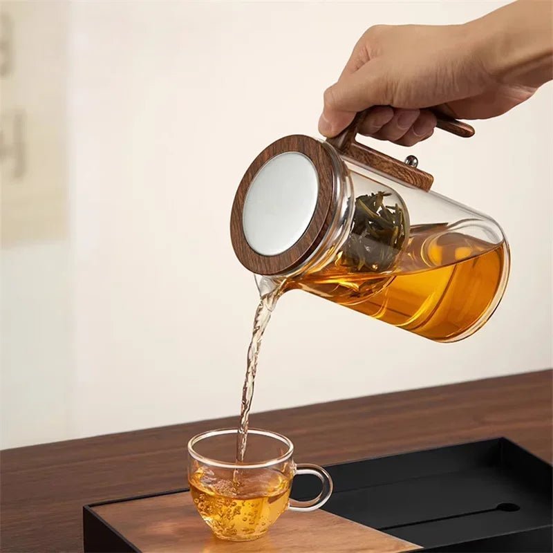 Tekanna i Glas med Infusör för Löste 8