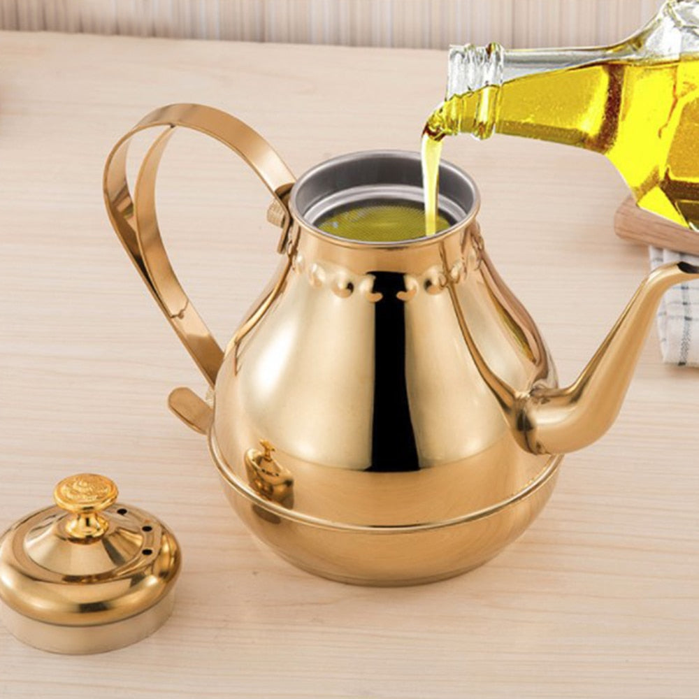 Tekanna med lång mun och mjölkfilter för Oolong 3