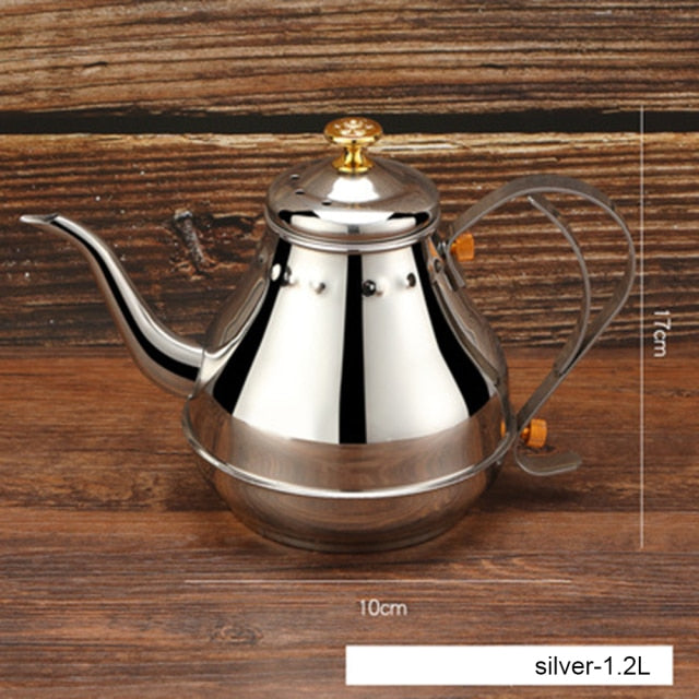 Tekanna med lång mun och mjölkfilter för Oolong 6
