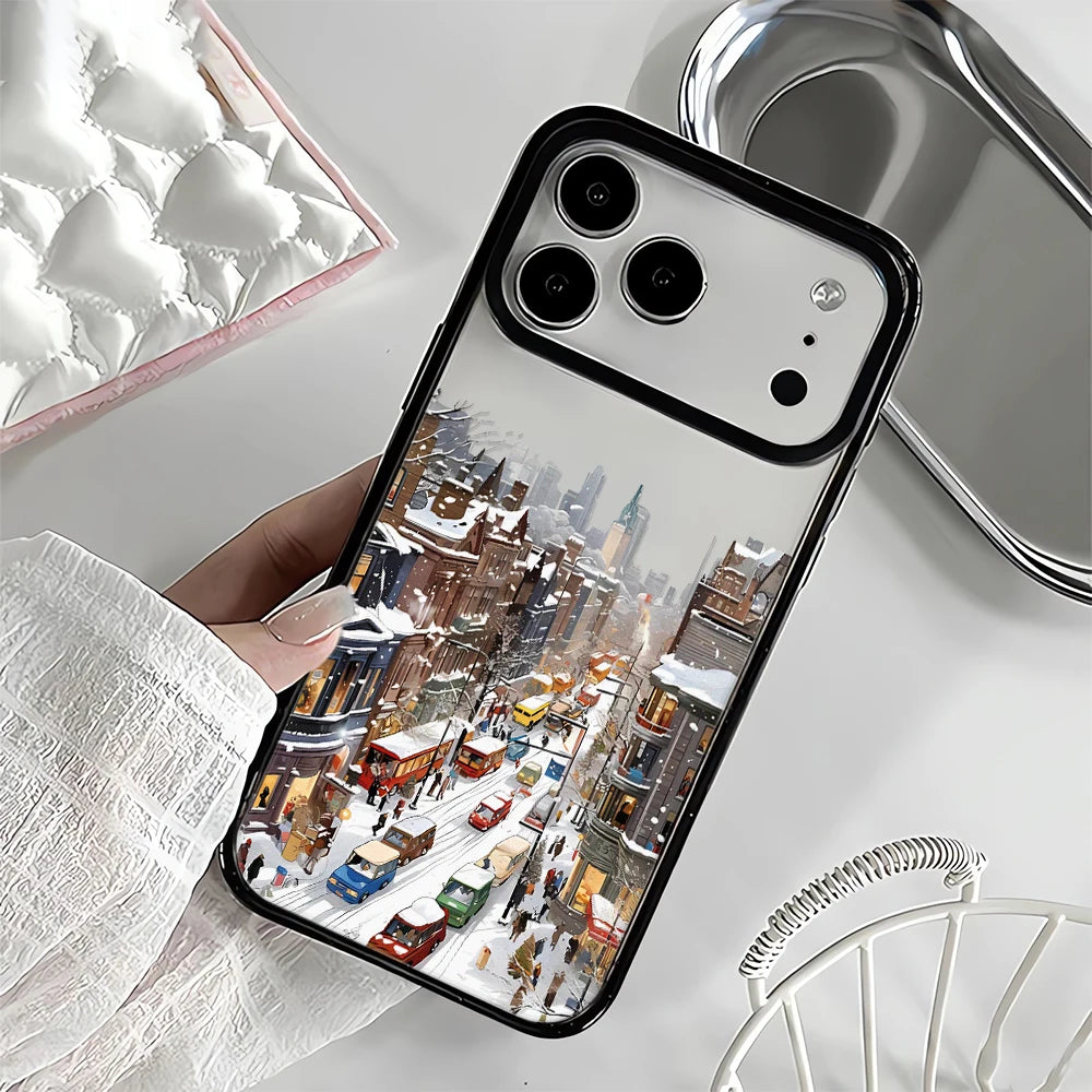 Telefonfodral iPhone Snölandskap Stöttåligt 1