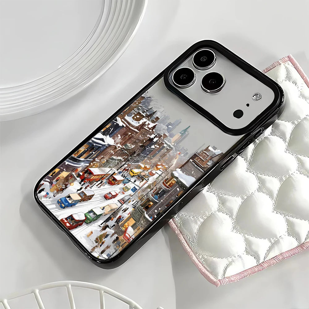 Telefonfodral iPhone Snölandskap Stöttåligt 2