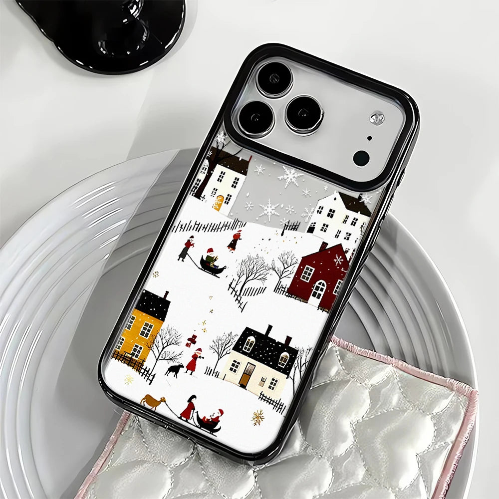 Telefonfodral iPhone Snölandskap Stöttåligt 3