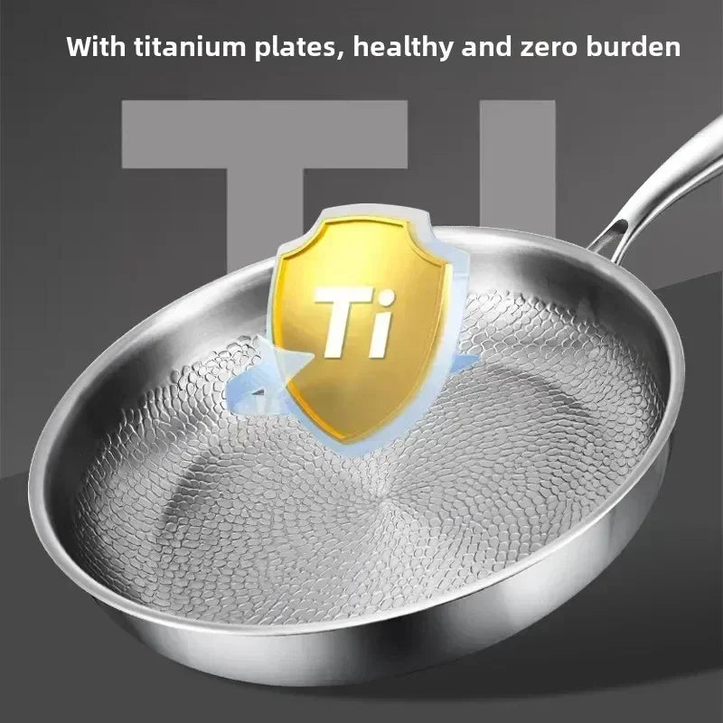 Titanhamrad Stekpanna för Induktionsspisar 4