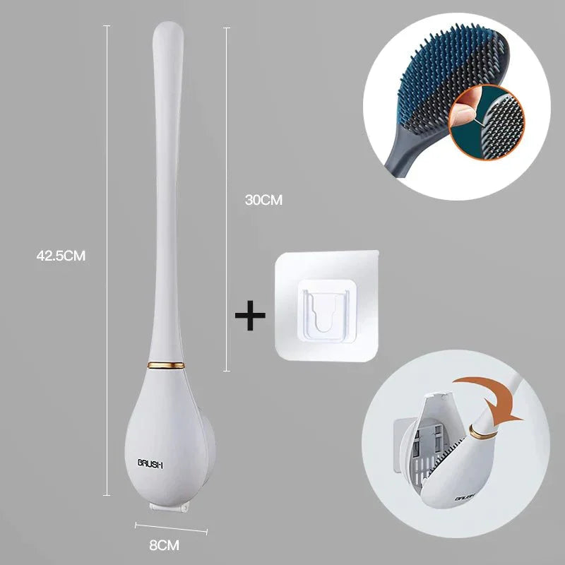 Toalettborste med Innovativ Design och Väggmontering 7
