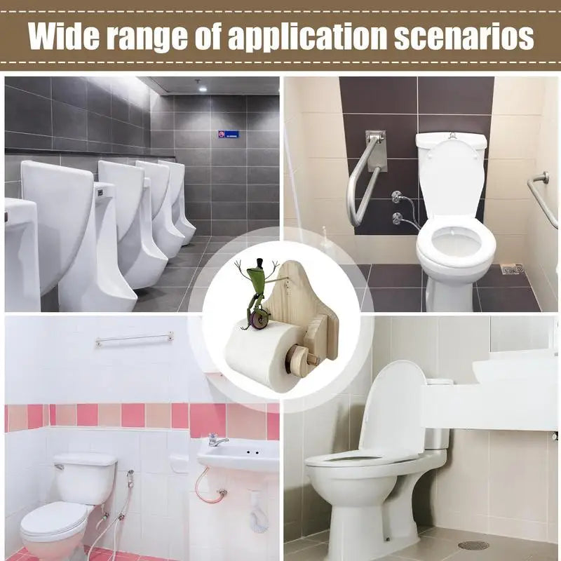 Toalettpappershållare med Groda på Cykel 2