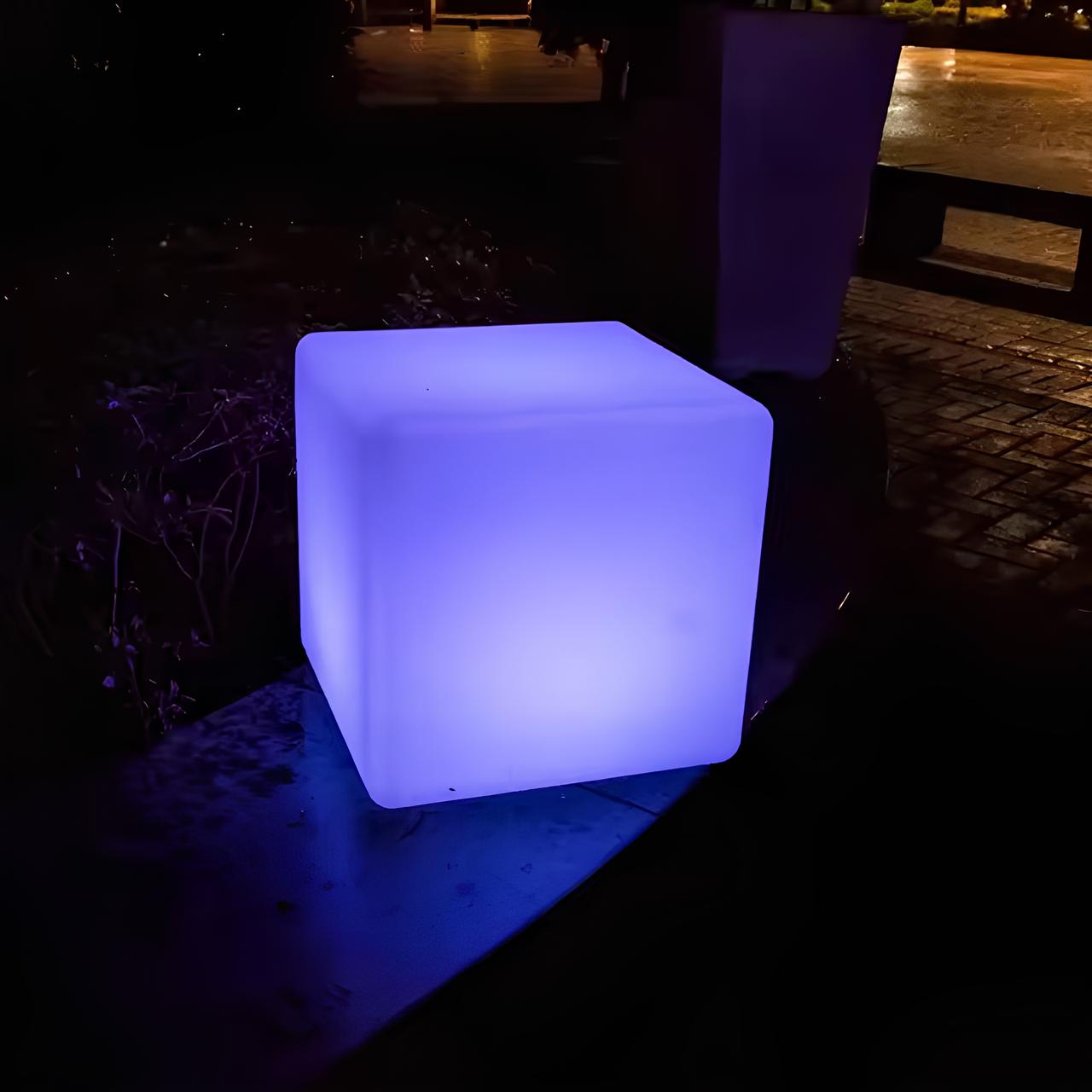 Trädgårdslampa Kubformad Modern För Inomhus Och Utomhus 3