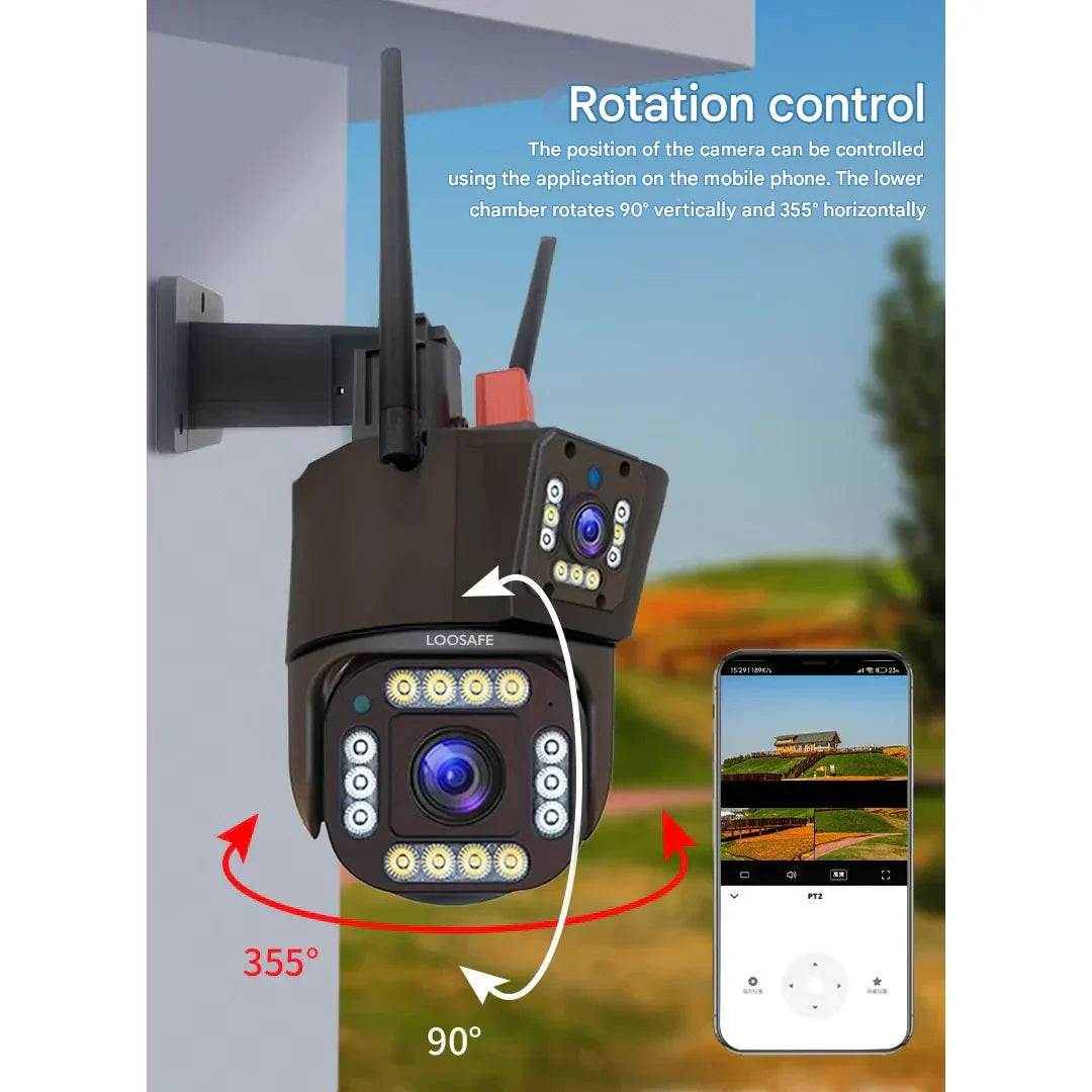 Trådlös 4K-säkerhetskamera med solpanel 8