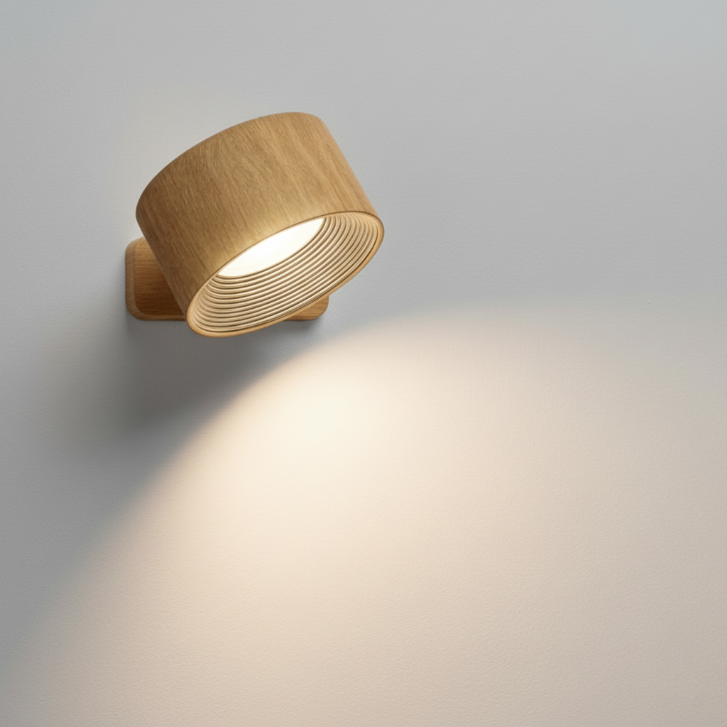 Trådlös LED-vägglampa Justerbar 360° 10