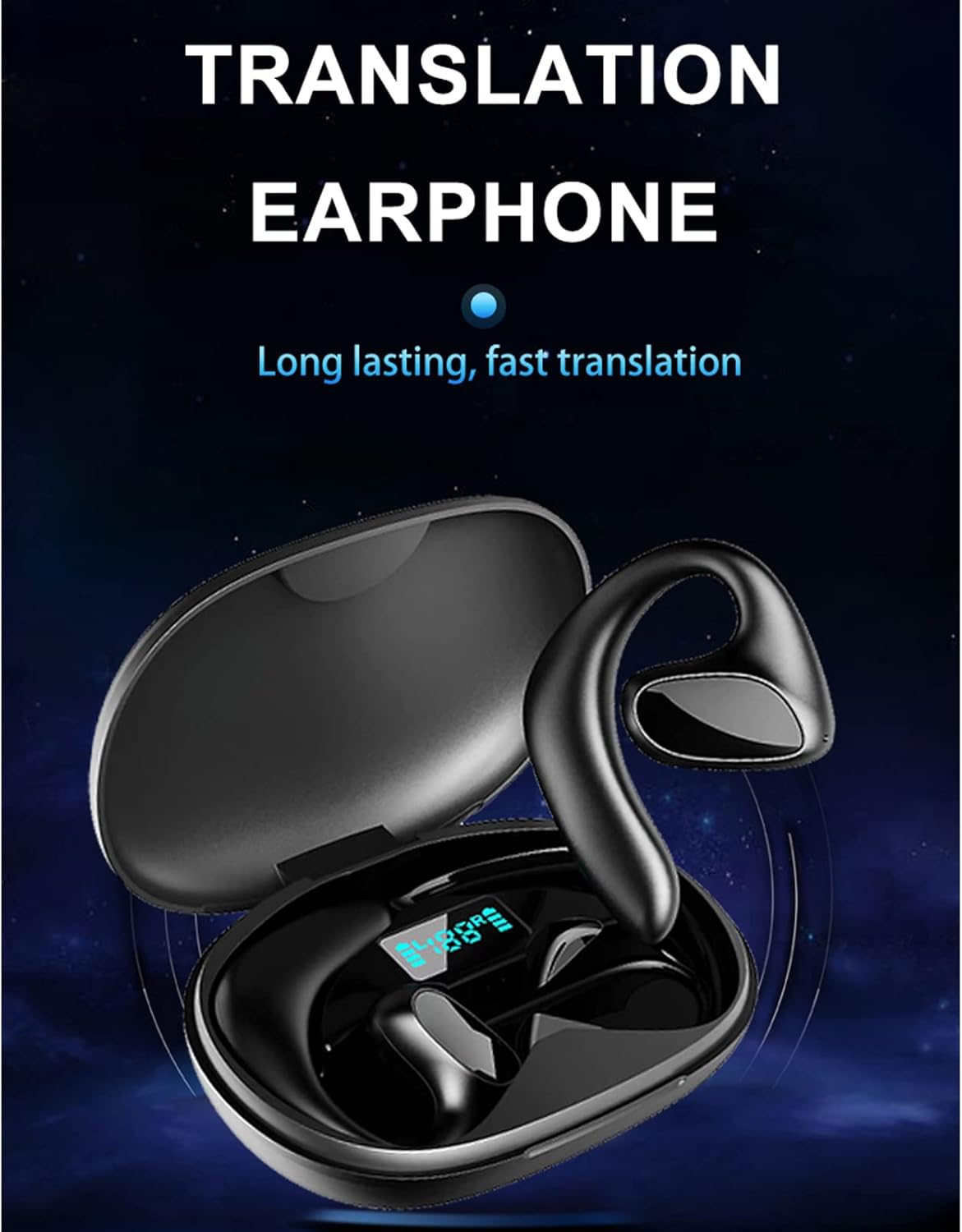 Trådlösa Hördurar In Ear Med Realtidsöversättning för Resor 1