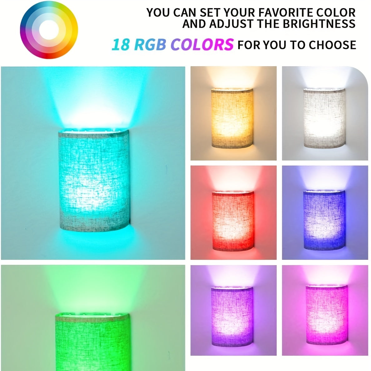 Trådlösa Vägglampor för Hemmet med Dimbar Funktion 4