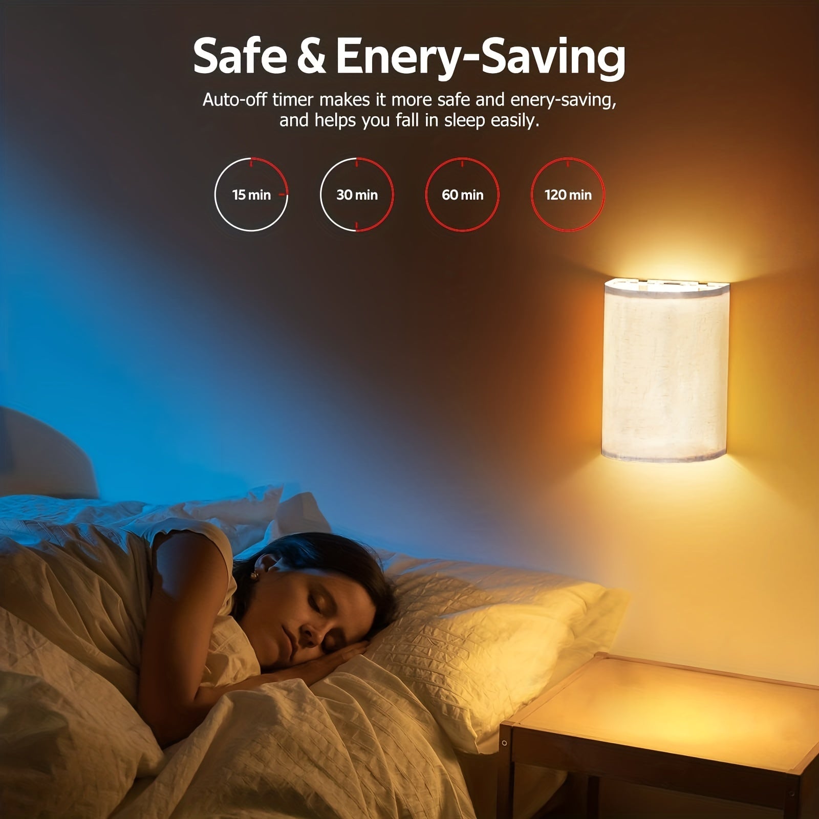 Trådlösa Vägglampor för Hemmet med Dimbar Funktion 5