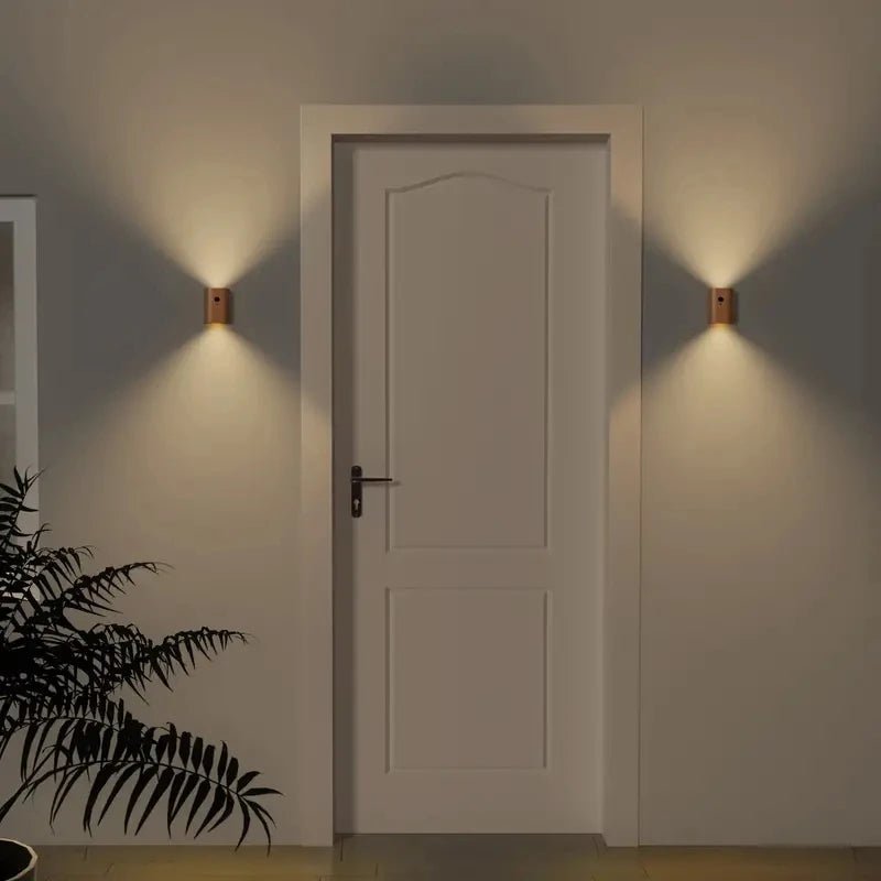 Trälampa med Rörelsesensor och Uppladdningsbart Batteri 3