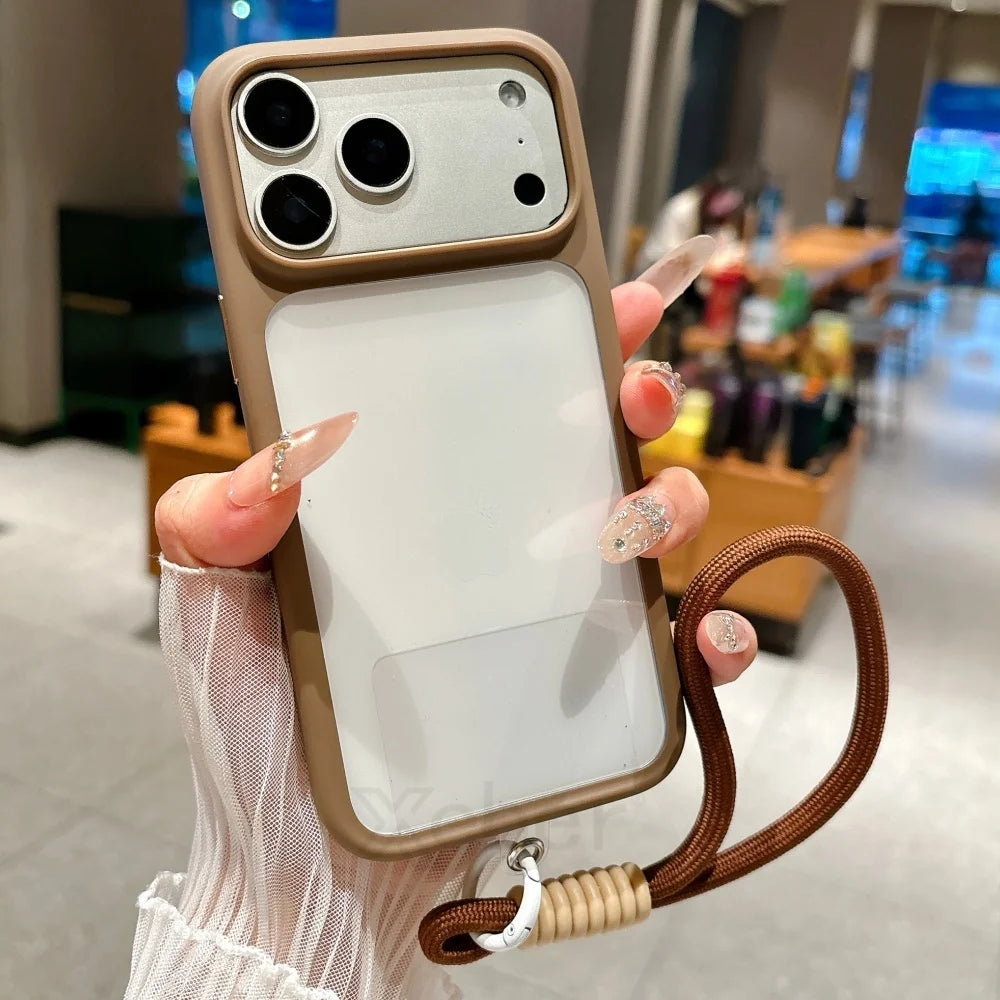 Transparent Telefonfodral För iPhone 17 Pro Max Stötsäkert Design 11