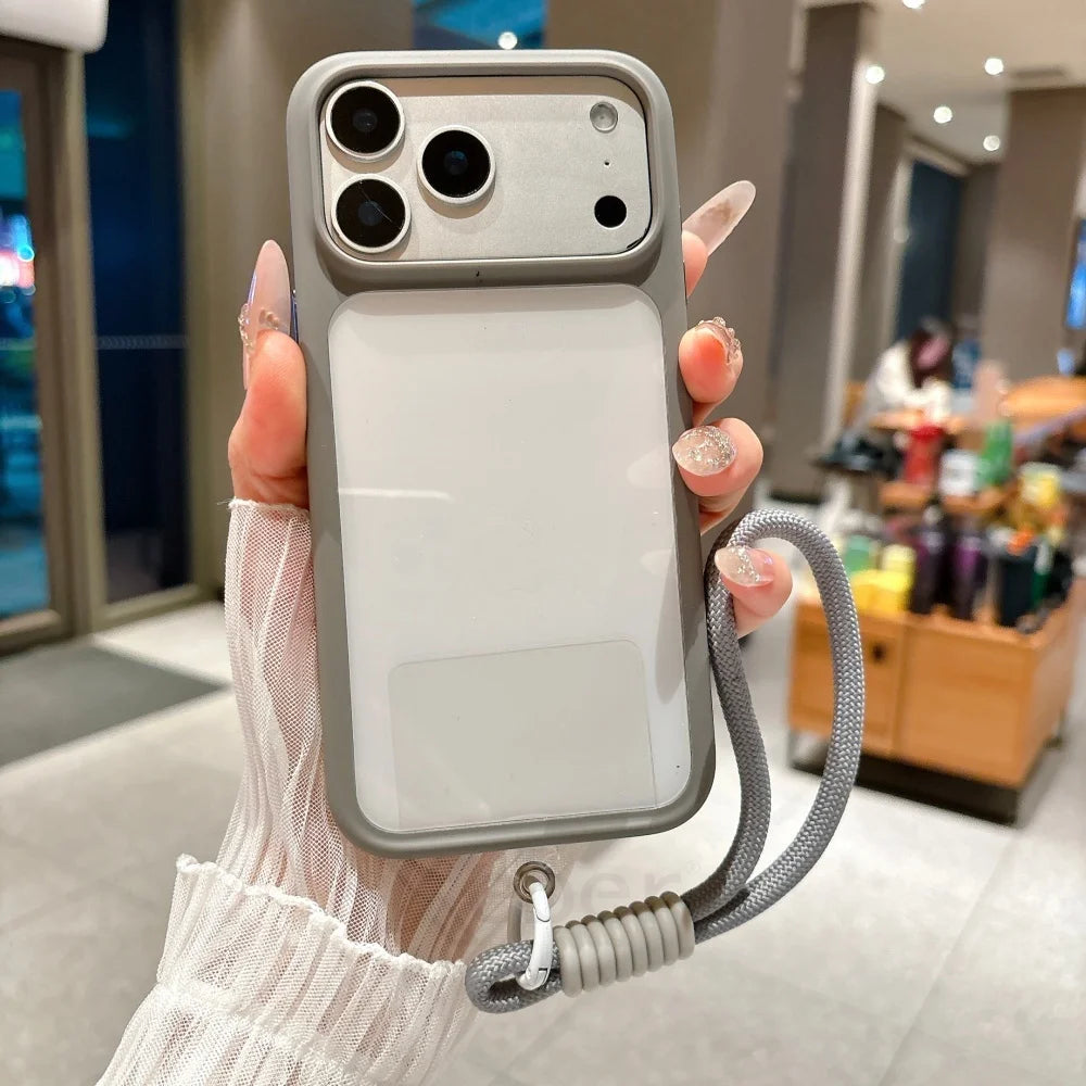 Transparent Telefonfodral För iPhone 17 Pro Max Stötsäkert Design 7