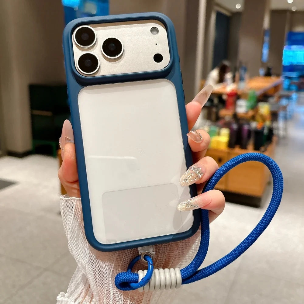 Transparent Telefonfodral För iPhone 17 Pro Max Stötsäkert Design 9