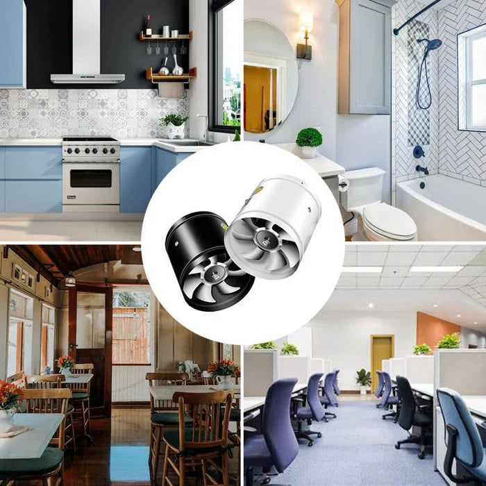 Tyst Fläkt för Hem och Kontor Modern Design Effektiv Ventilation 6