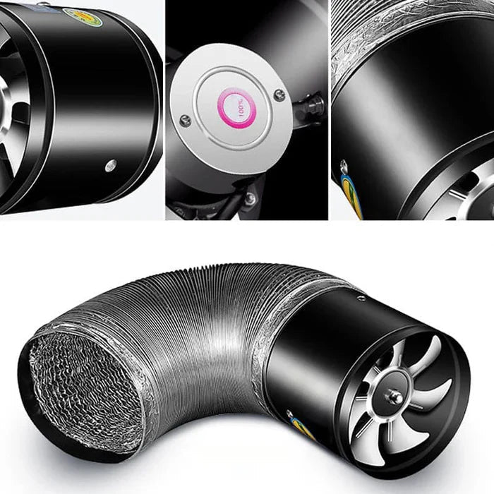 Tyst Fläkt för Hem och Kontor Modern Design Effektiv Ventilation 7