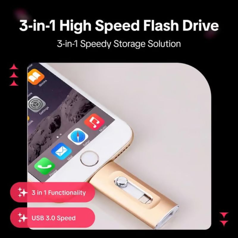 USB-minne 3 i 1 för Mobil och Dator 7