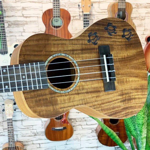 Ukulele 23-tums Exotisk Koa för Kvinnor och Män 1