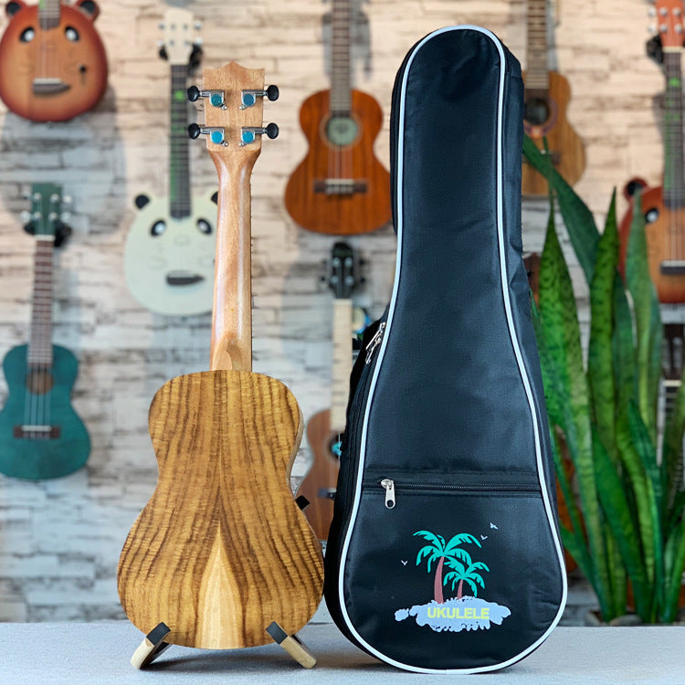 Ukulele 23-tums Exotisk Koa för Kvinnor och Män 3
