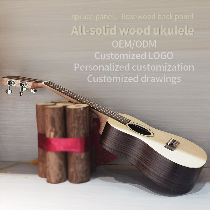 Ukulele 23-tums För Kvinnor och Män Med Mahognykropp 0