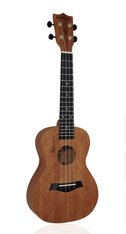 Ukulele för kvinnor och män med trädesign och bärbar stil 5