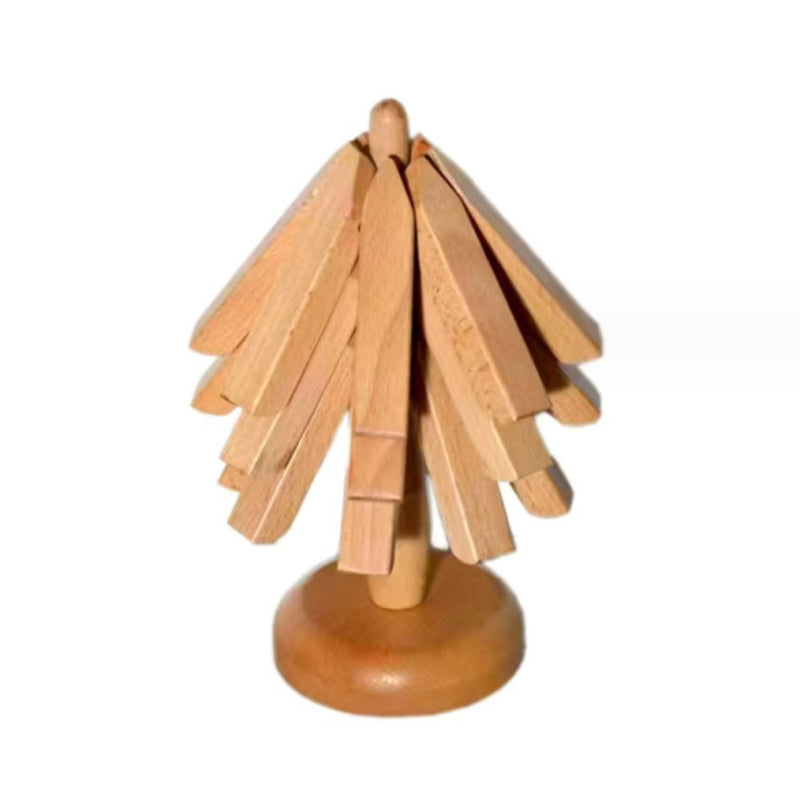 Underlägg Bord Set i Svart Valnöt för Skydd av Bordsytor 9