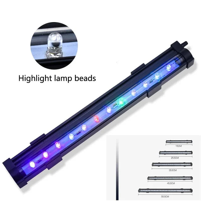 Undervattens LED-lampa för akvarium med automatisk färgförändring 2