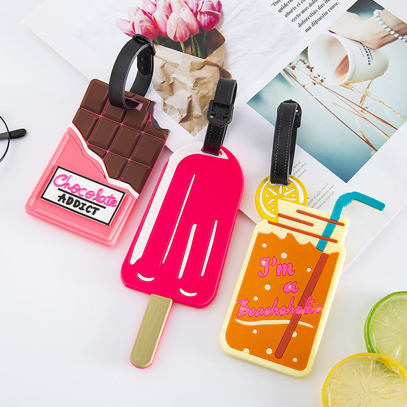 Unisex Bagagelapp Chokladdesign Kreativ Identifikation 3