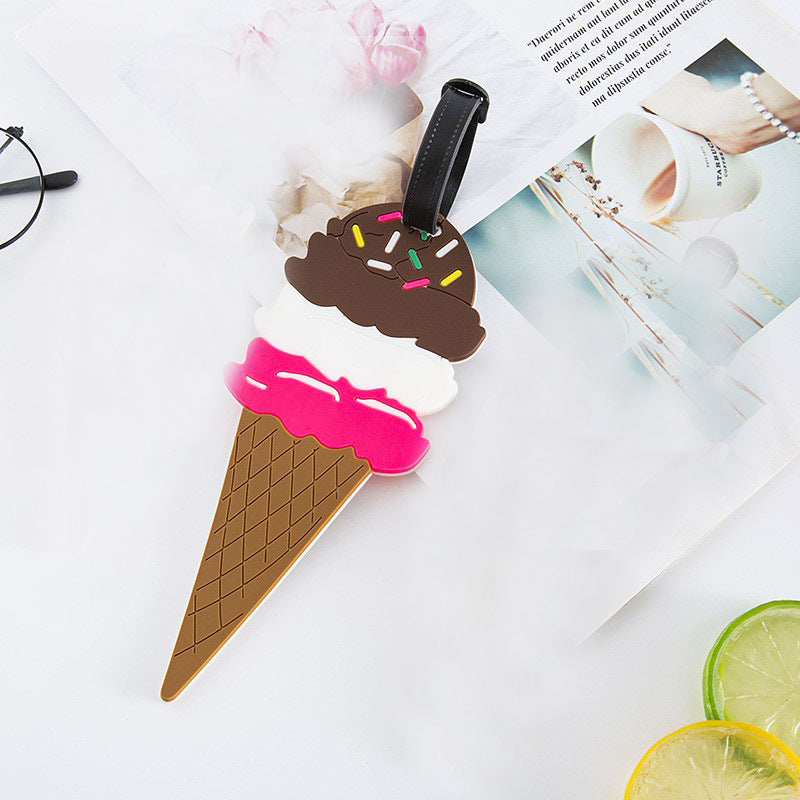 Unisex Bagagelapp Chokladdesign Kreativ Identifikation 8