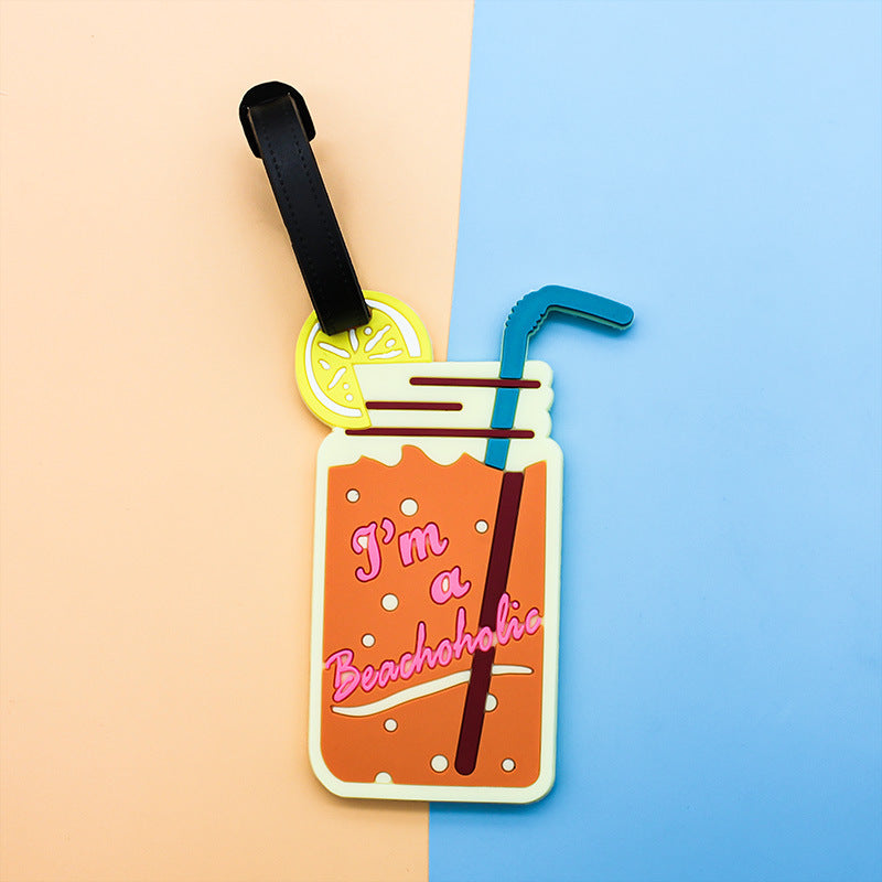 Unisex Bagagelapp Chokladdesign Kreativ Identifikation 9