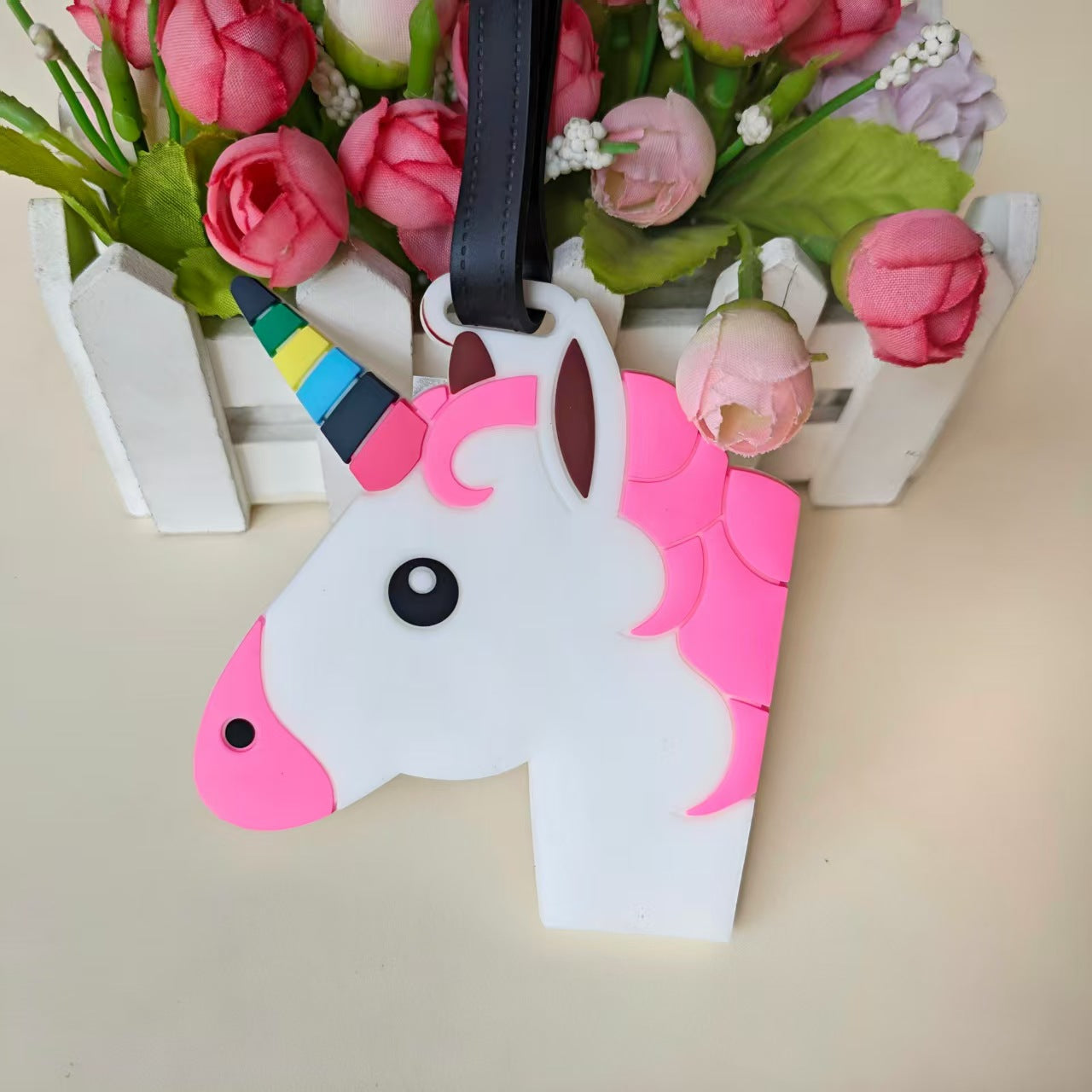 Unisex Bagagelapp Lekfull Enhörningsdesign 7