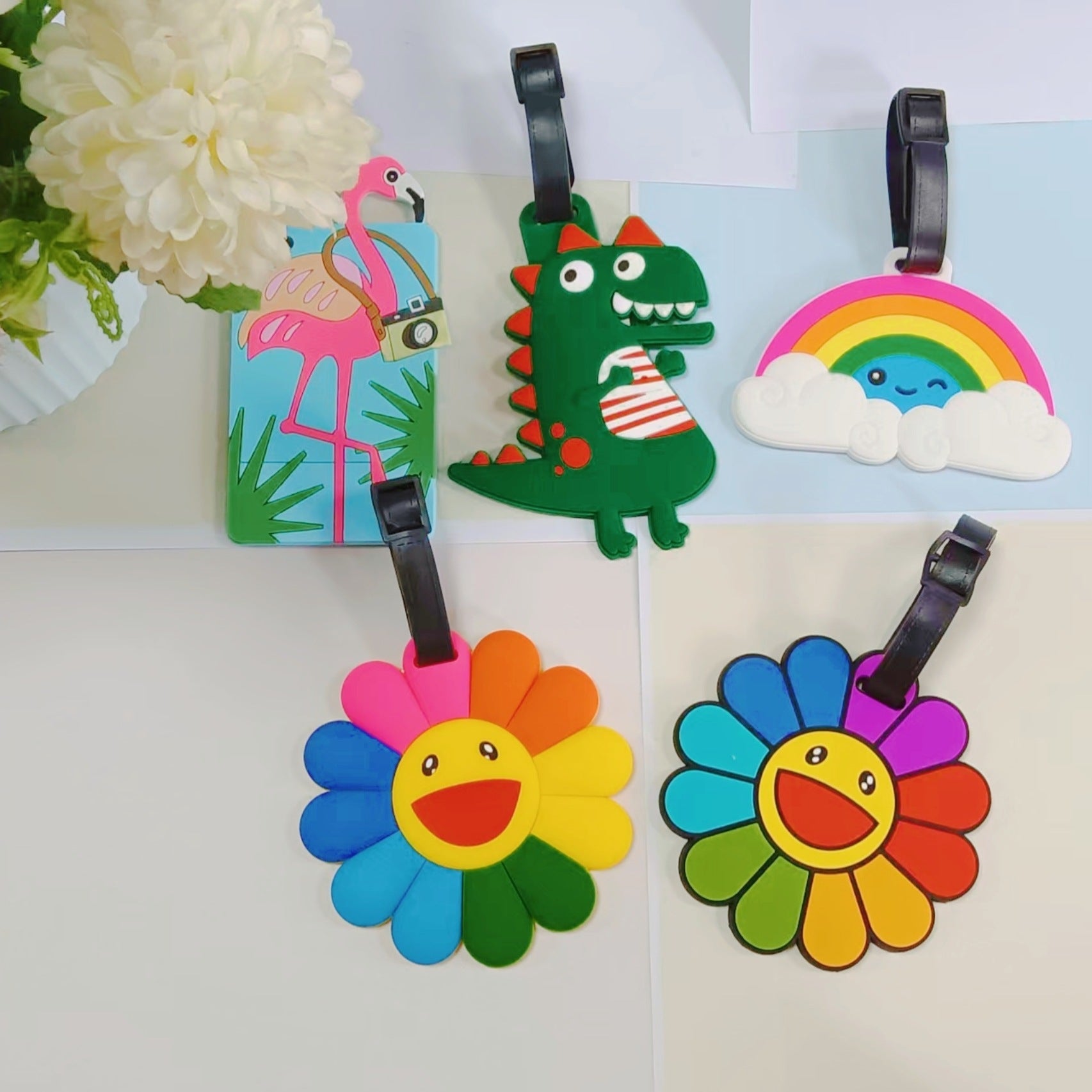 Unisex Bagagelapp med Flamingo Design 2