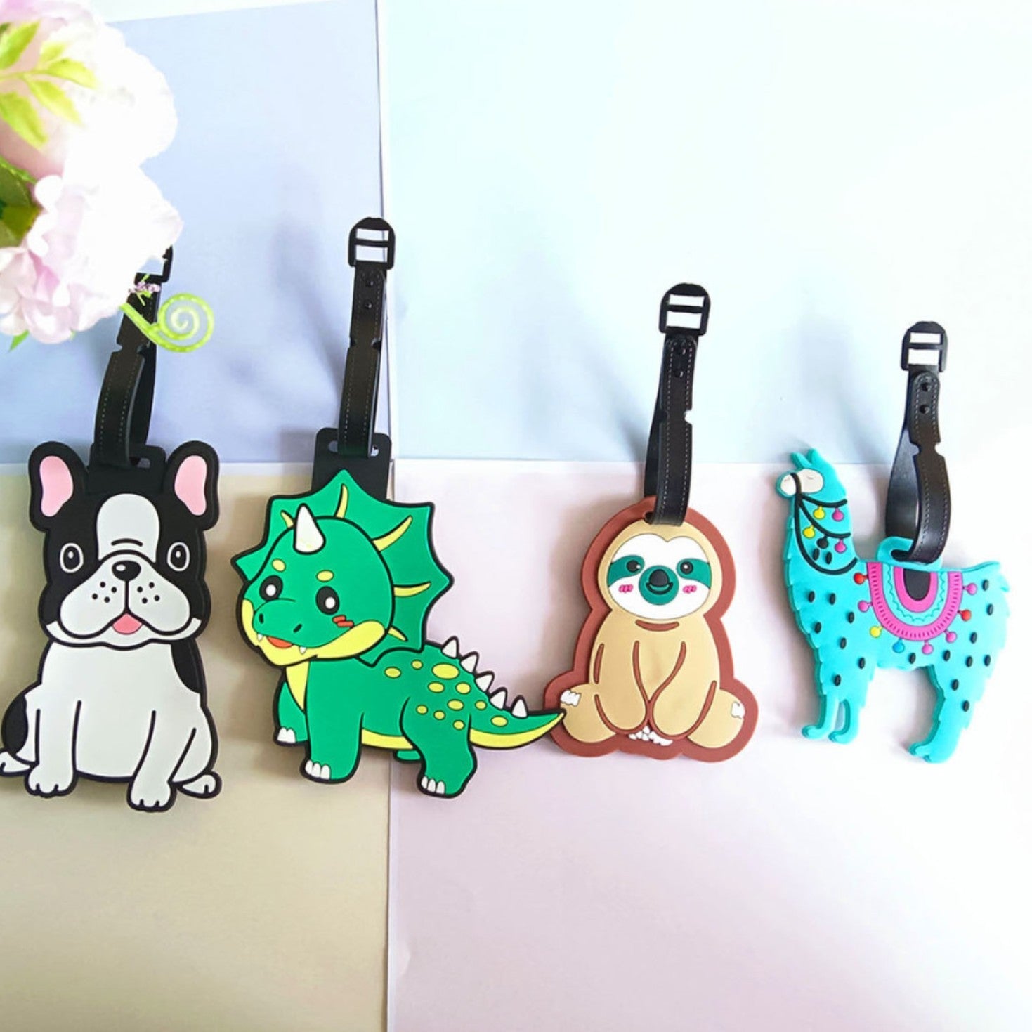 Unisex Bagagelapp med Llamadesign Lekfull 1