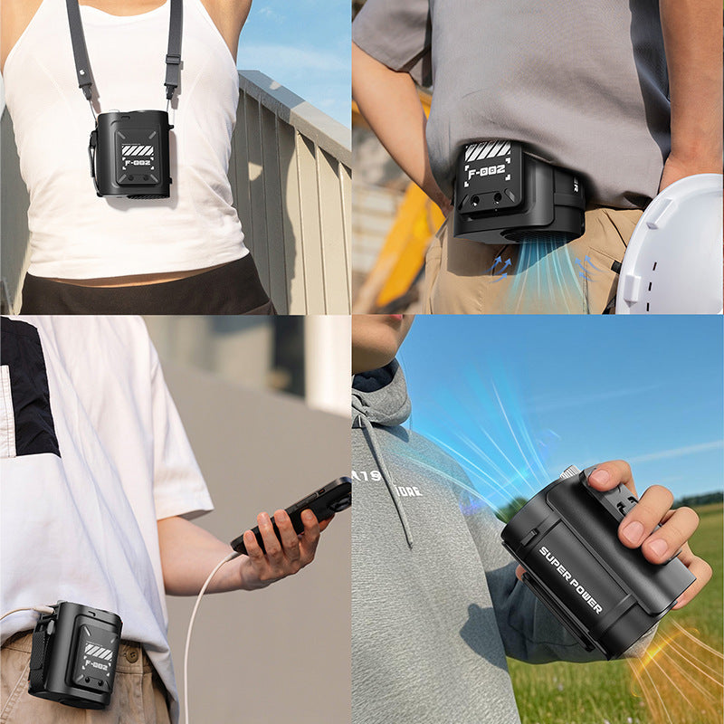 Unisex Bärbar Fläkt Med Justerbart Luftflöde 1
