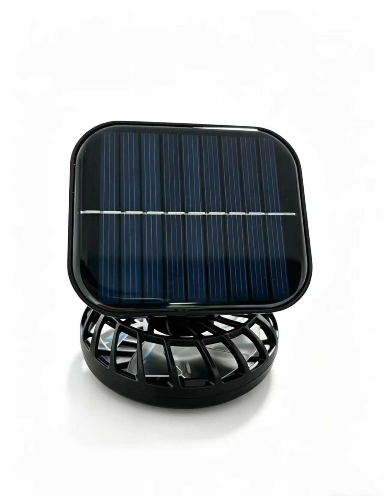 Unisex Bärbar Soldriven Minifläkt Med Integrerad Solpanel 0