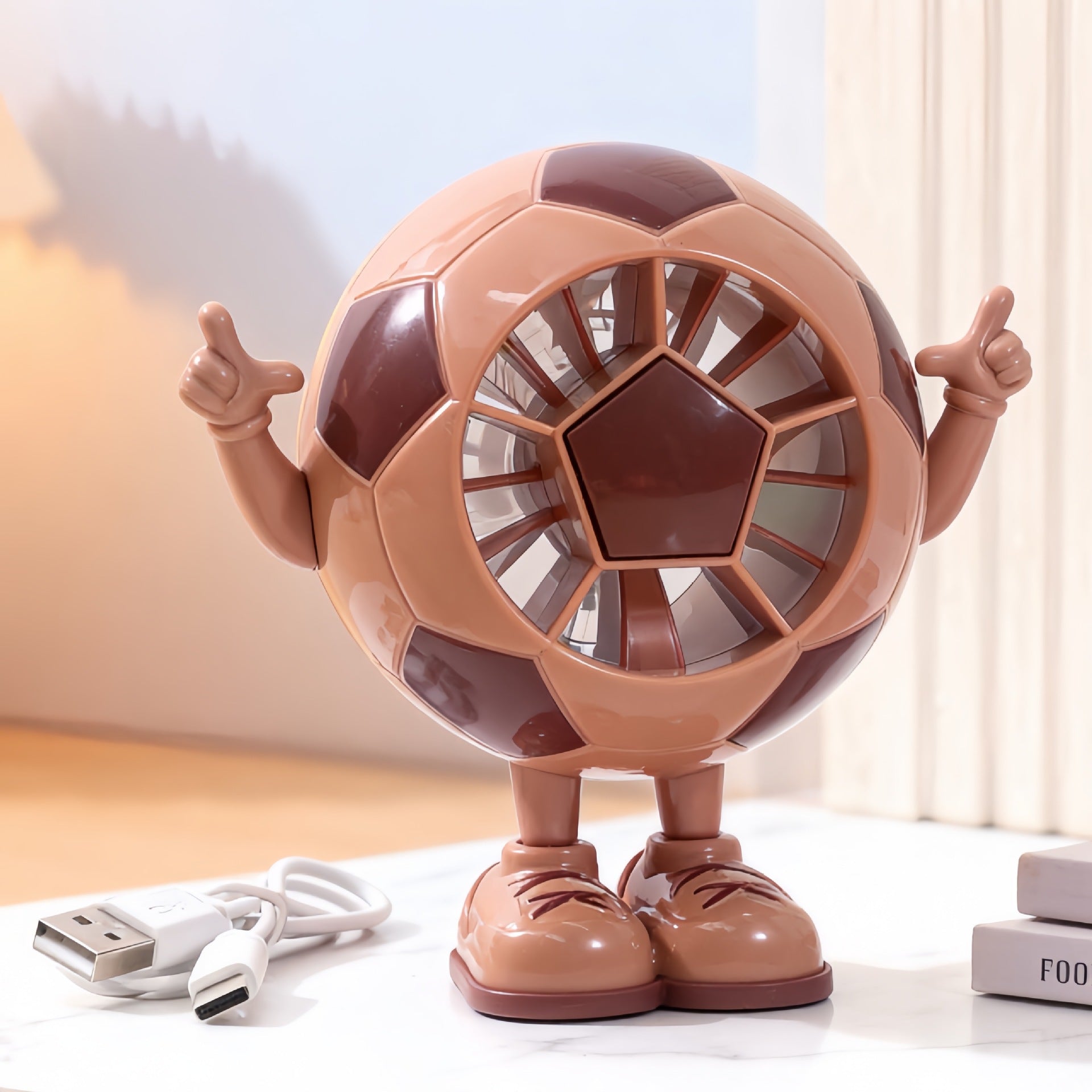Unisex Bordsfläkt Kompakt Figurdesign Tyst USB-driven 1