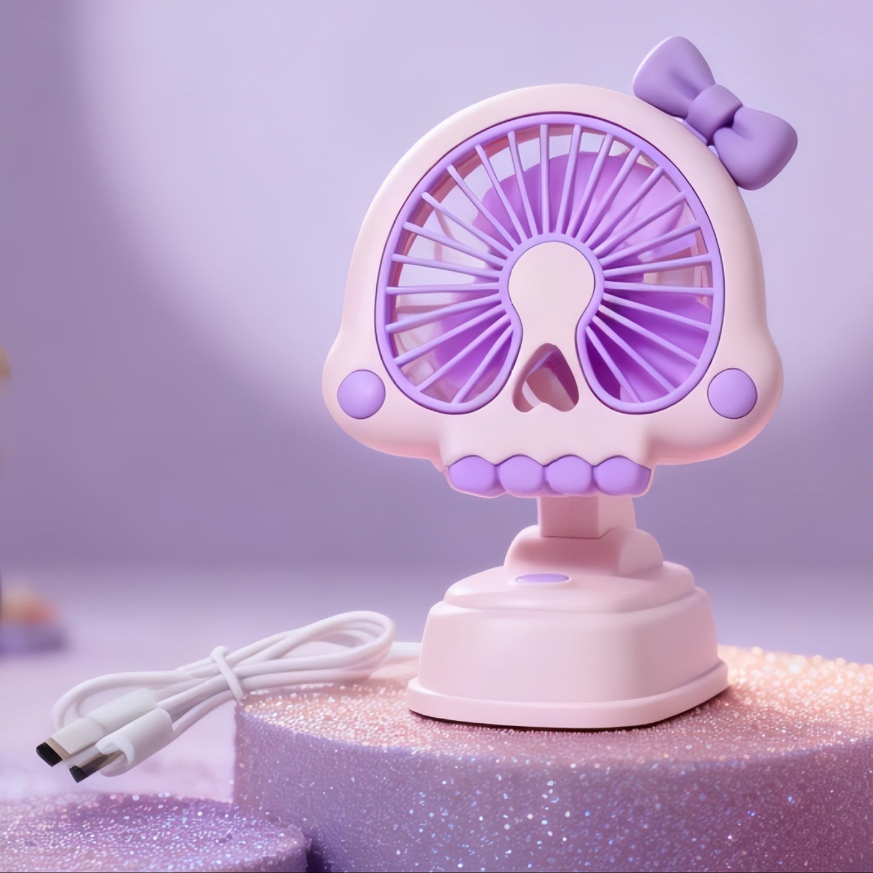 Unisex Bordsfläkt Kompakt Figurdesign Tyst USB-driven 22