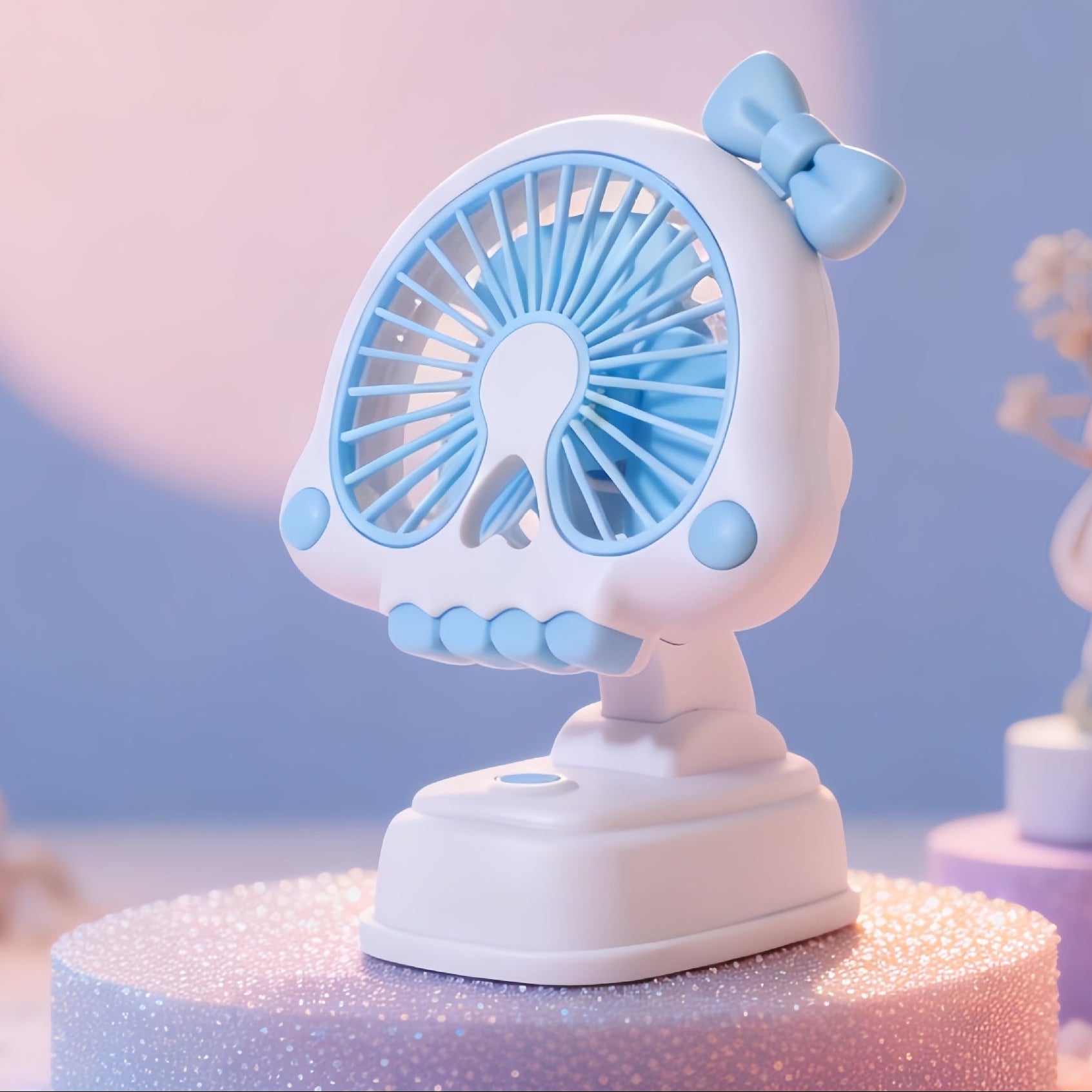 Unisex Bordsfläkt Kompakt Figurdesign Tyst USB-driven 25