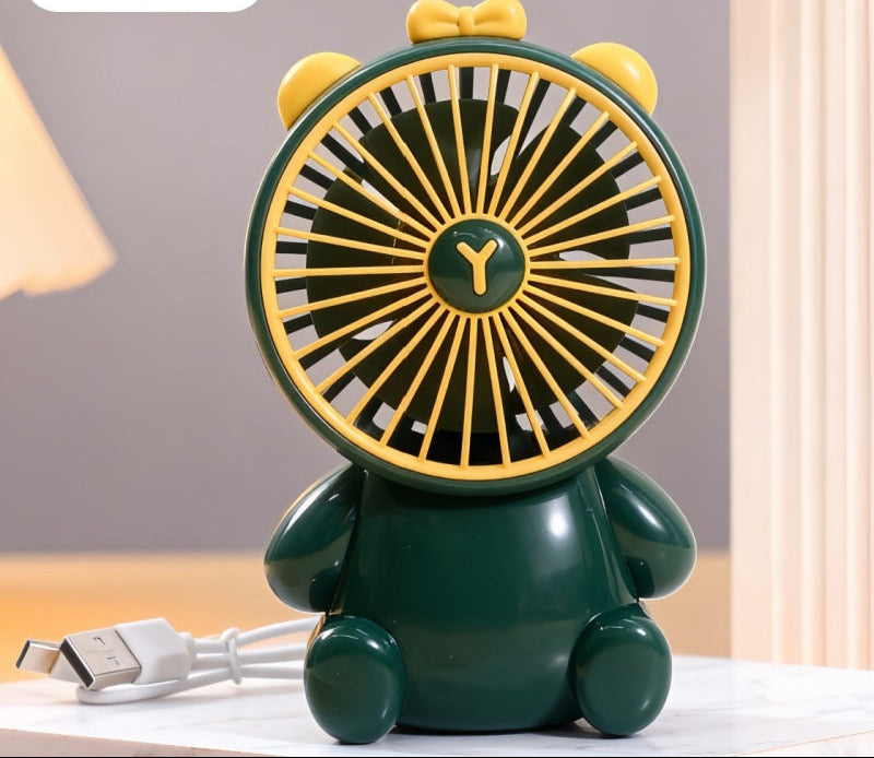 Unisex Bordsfläkt Kompakt Figurdesign Tyst USB-driven 26