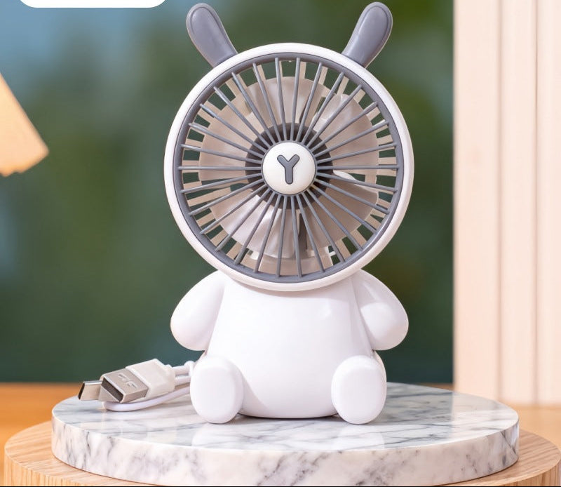 Unisex Bordsfläkt Kompakt Figurdesign Tyst USB-driven 30