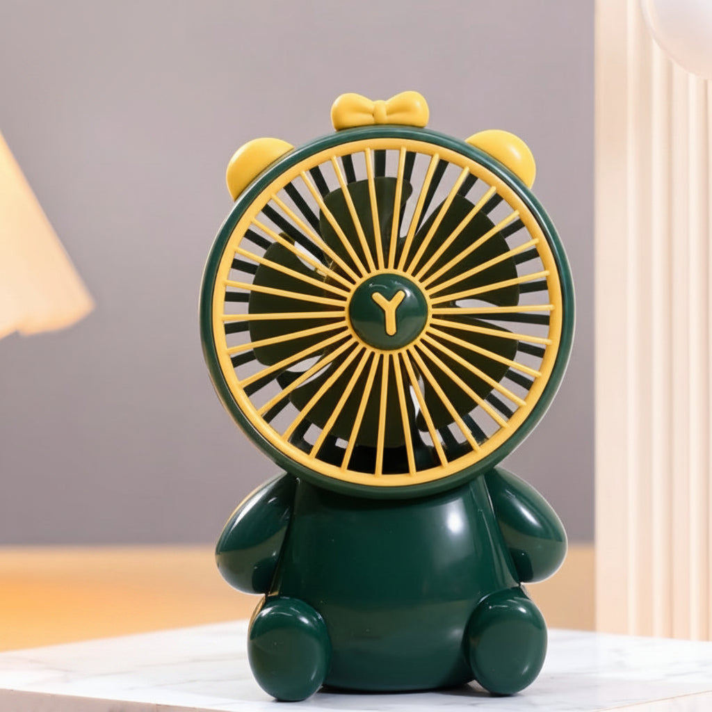 Unisex Bordsfläkt Kompakt Figurdesign Tyst USB-driven 4