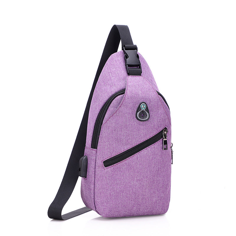 Unisex Crossbody Slingväska Funktionell Design 0