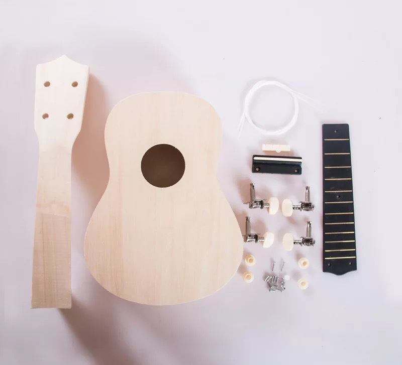 Unisex DIY Ukulele Kit Komplett Monteringssats 0