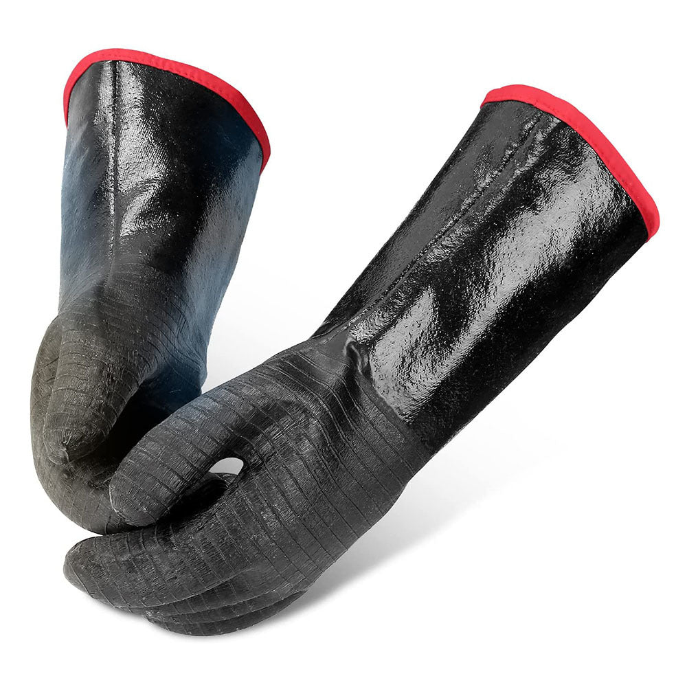 Unisex Grillhandskar med Halkfritt Silikongrepp och Förlängd Manschett 3