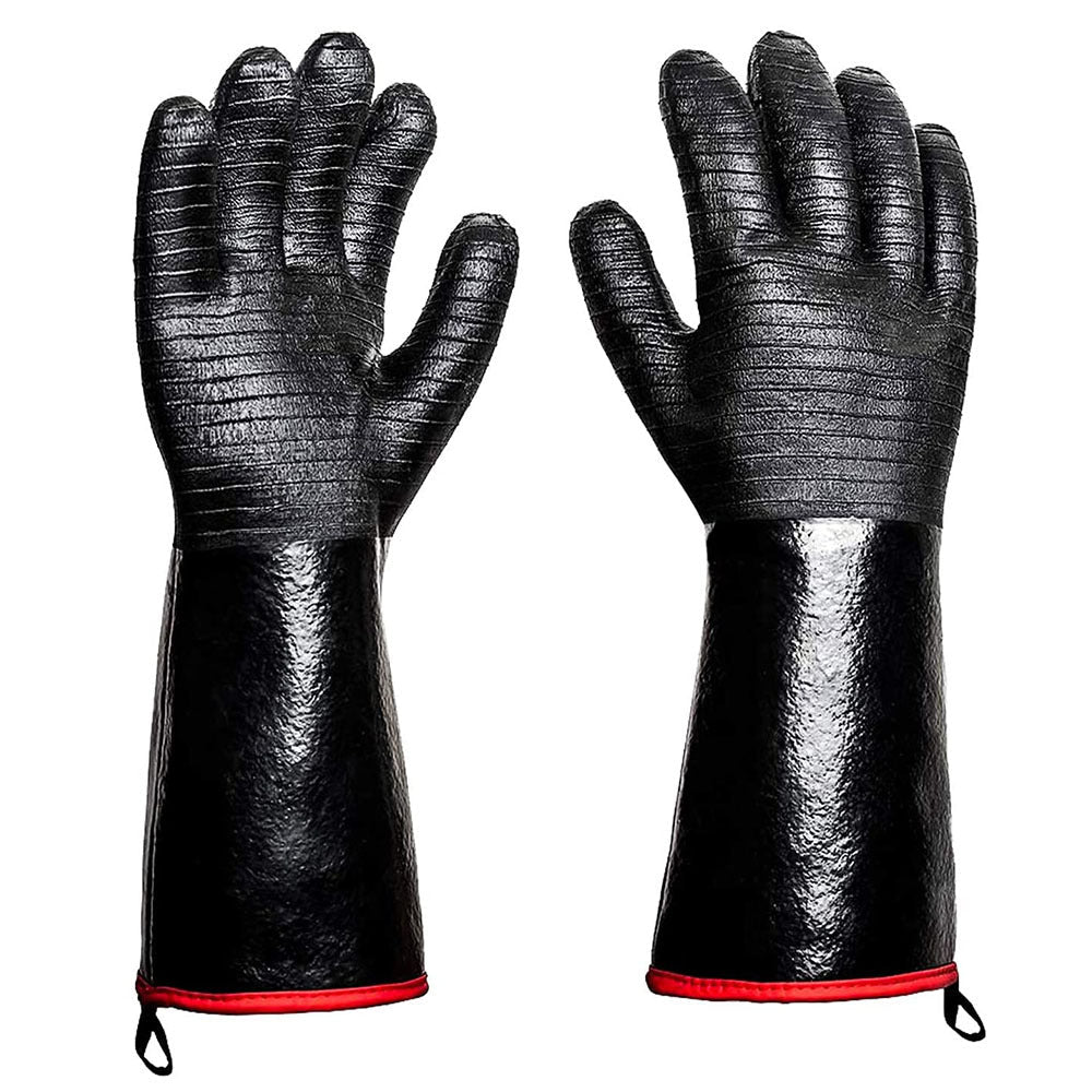 Unisex Grillhandskar med Halkfritt Silikongrepp och Förlängd Manschett 4