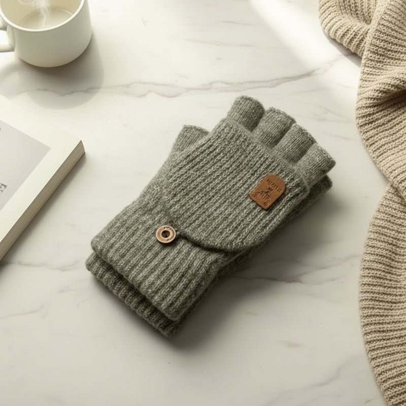 Unisex Halvfingerhandskar med Pekskärmsfunktion för Kalla Dagar 0