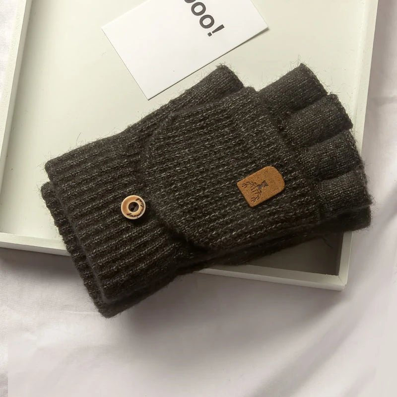 Unisex Halvfingerhandskar med Pekskärmsfunktion för Kalla Dagar 3