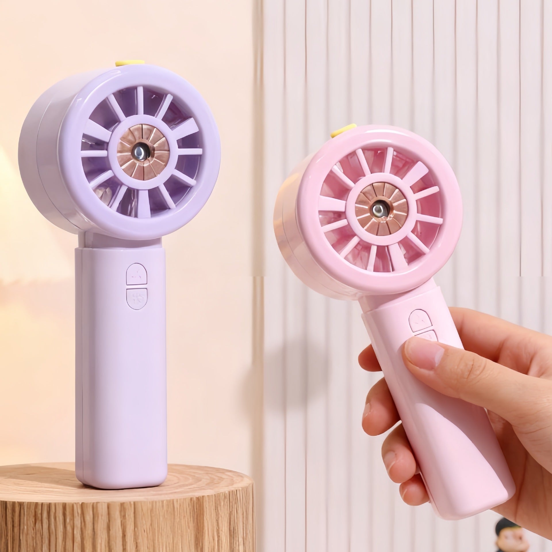 Unisex Handfläkt med Misting-Funktion Ergonomisk Design 2